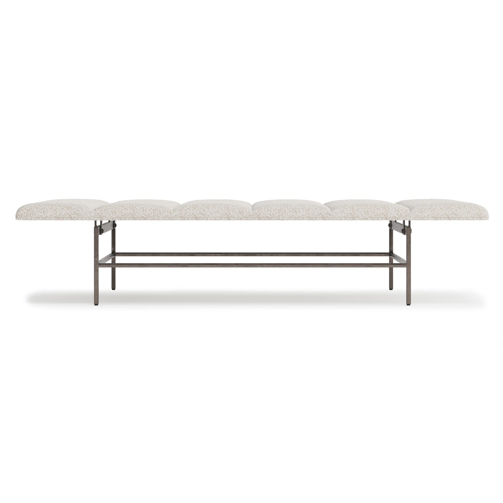 Ardmore White/Cream Fabric Bench - Ornate Home