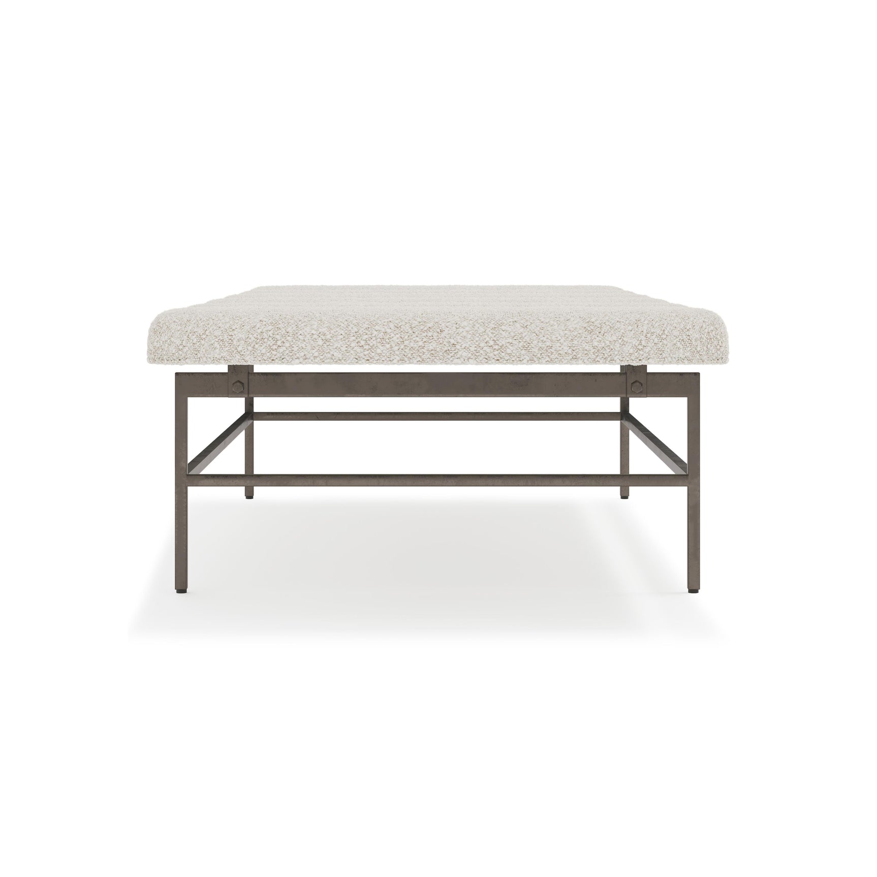 Ardmore White/Cream Fabric Bench - Ornate Home