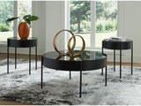 Ardoline Black 3pc Coffee Table Set (Online Special Price) - Ornate Home