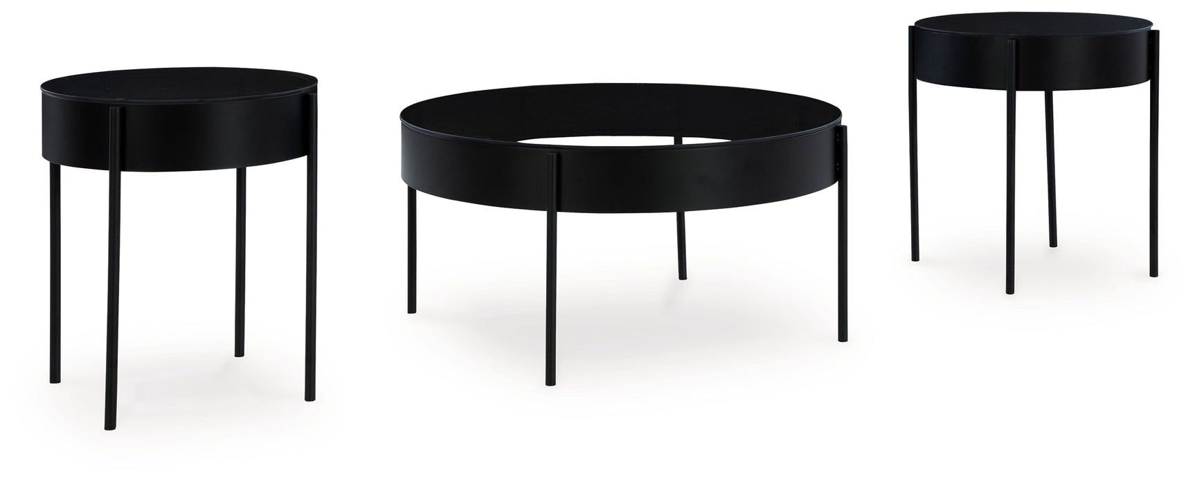 Ardoline Black 3pc Coffee Table Set (Online Special Price) - Ornate Home
