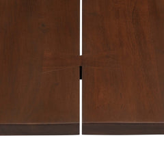 Ardor Gold/Walnut 74" Live Edge Acacia Wood Acacia Wood Dining Table - Ornate Home