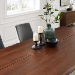 Ardor Gold/Walnut 96" Live Edge Acacia Wood Acacia Wood Dining Table - Ornate Home