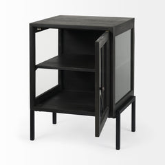 Arelius Black-Brown/Black Wood End/Side Table - Ornate Home