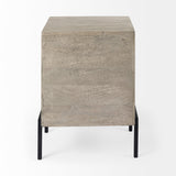 Arelius Gray/Black Wood End/Side Table - Ornate Home