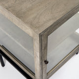 Arelius Gray/Black Wood End/Side Table - Ornate Home