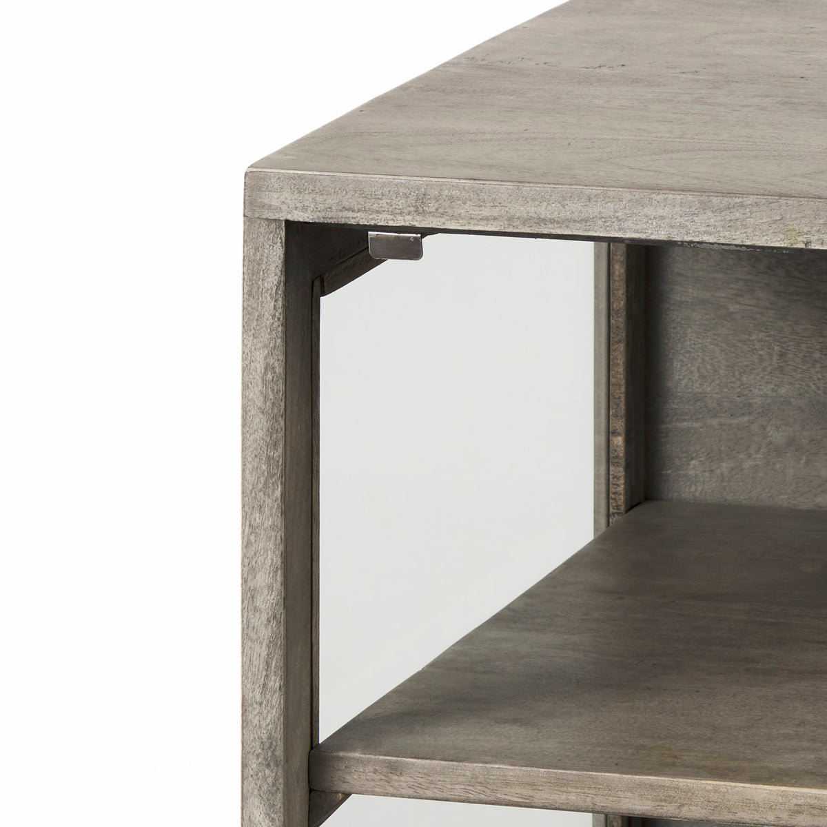 Arelius Gray/Black Wood End/Side Table - Ornate Home