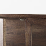 Arelius Medium Brown/Black Wood Display Cabinet - Ornate Home