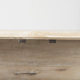 Arelius White/Gold Wood, Metal Base with 2 Glass Doors Accent Cabinet - Ornate Home