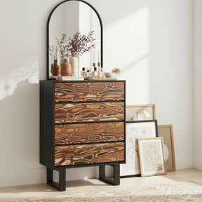 Aremi Brown & Black Chest - Ornate Home