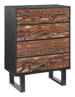 Aremi Brown & Black Chest - Ornate Home