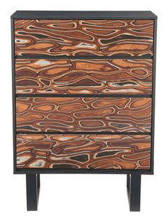 Aremi Brown & Black Chest - Ornate Home