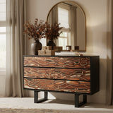Aremi Brown & Black Dresser - Ornate Home