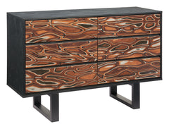 Aremi Brown & Black Dresser - Ornate Home