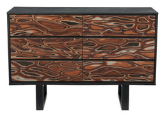 Aremi Brown & Black Dresser - Ornate Home