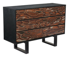 Aremi Brown & Black Dresser - Ornate Home