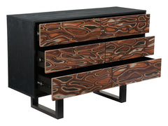 Aremi Brown & Black Dresser - Ornate Home