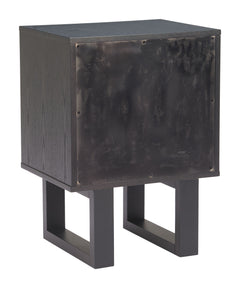Aremi Brown & Black Nightstand - Ornate Home