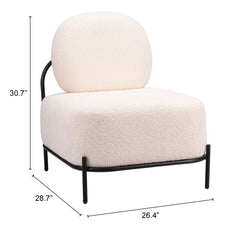 Arendal Vanilla Accent Chair - Ornate Home