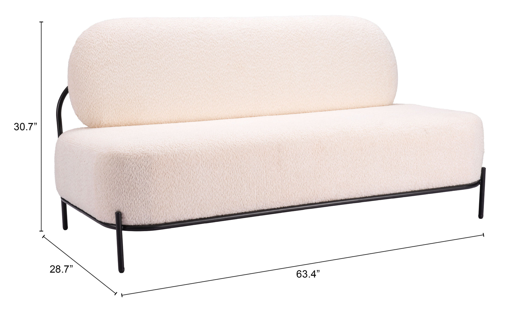 Arendal Vanilla Sofa - Ornate Home