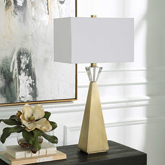 Arete Brass Modern Table Lamp - Ornate Home