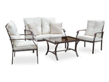 Arezzo Beige 4 Pc. Outdoor Conversation Set - Ornate Home