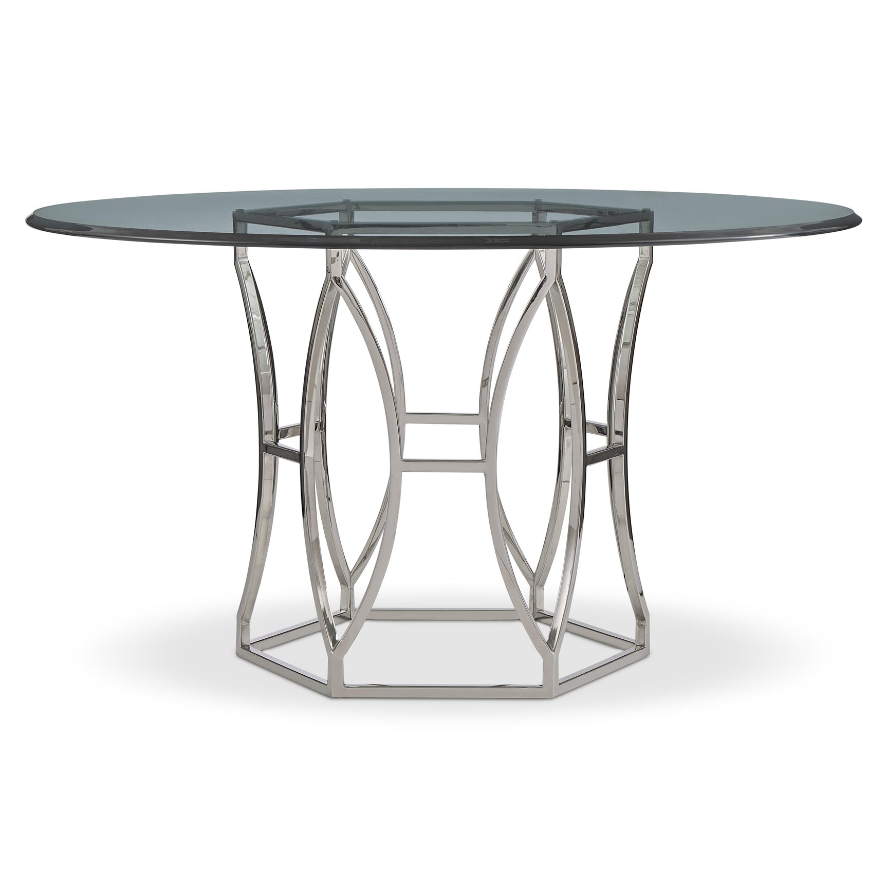 Argent Chrome/Silver Dining Table - Ornate Home