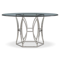Argent Chrome/Silver Dining Table - Ornate Home