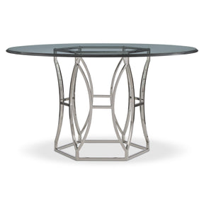 Argent Chrome/Silver Dining Table - Ornate Home