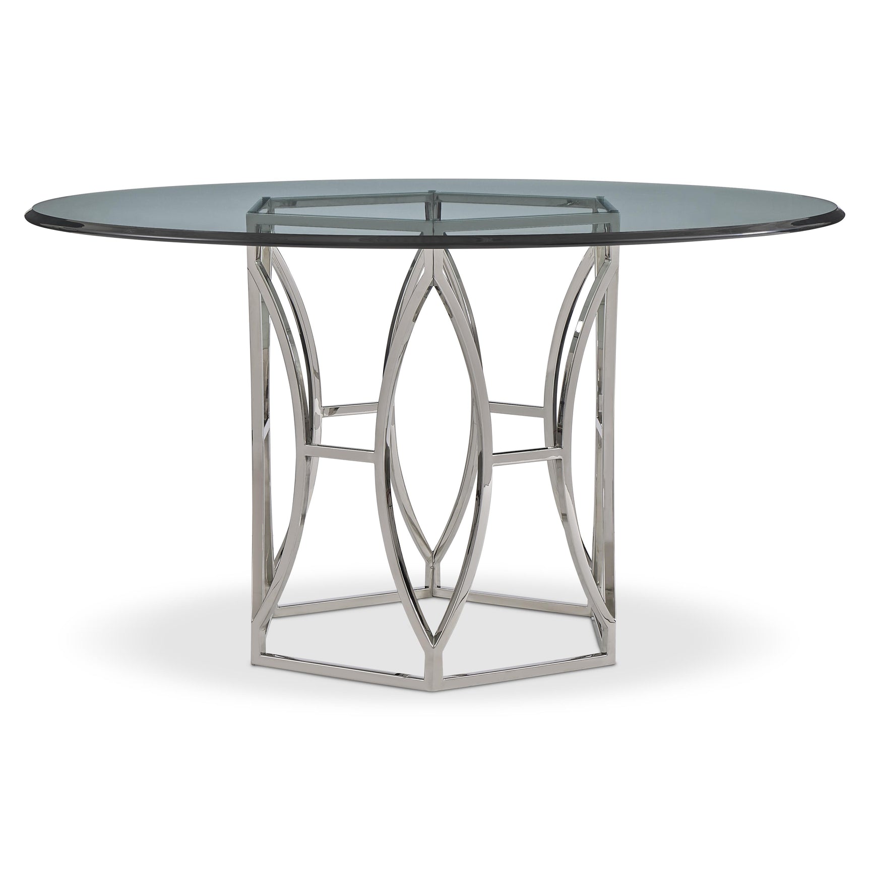 Argent Chrome/Silver Dining Table - Ornate Home