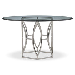 Argent Chrome/Silver Dining Table - Ornate Home