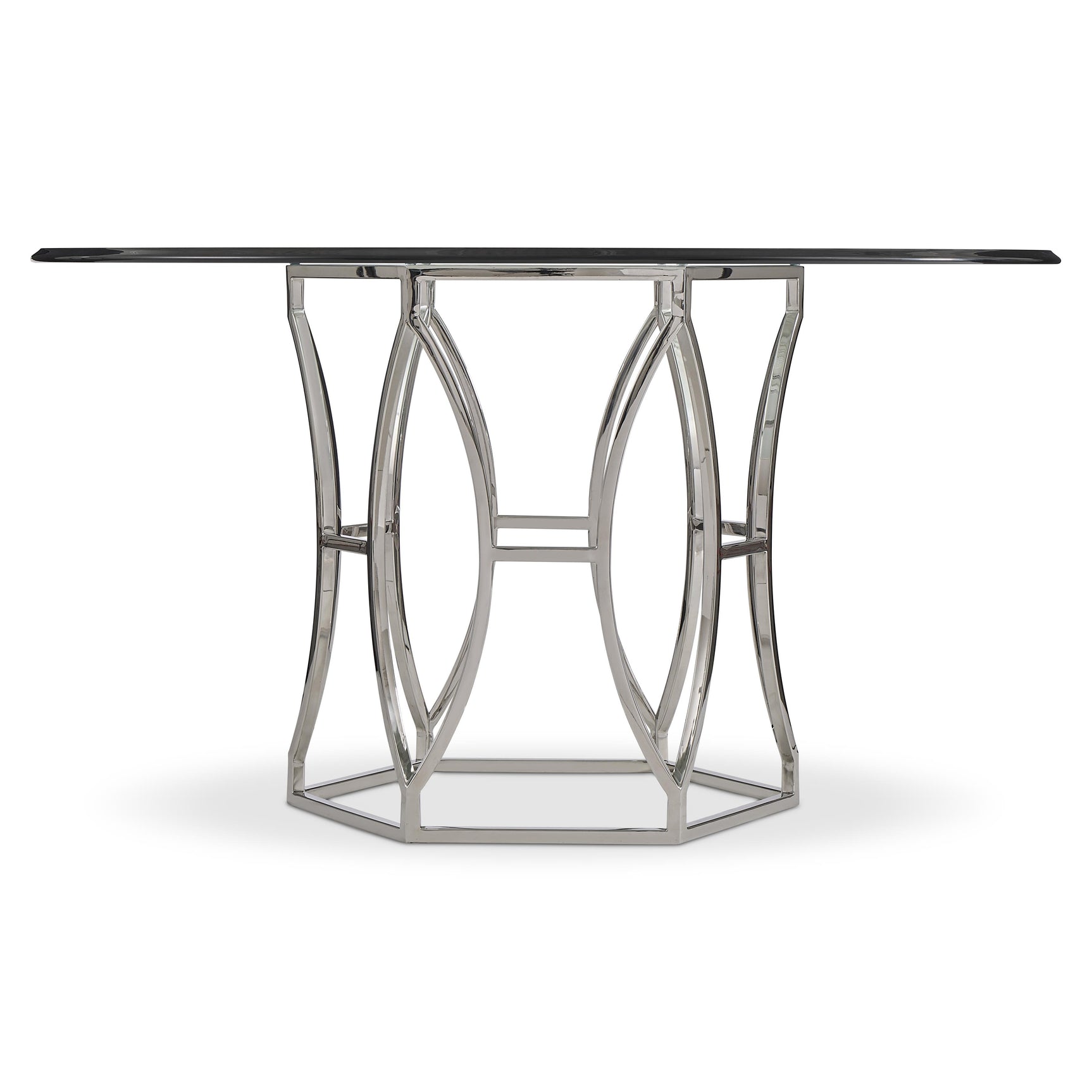 Argent Chrome/Silver Dining Table - Ornate Home