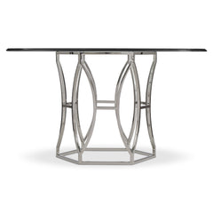 Argent Chrome/Silver Dining Table - Ornate Home