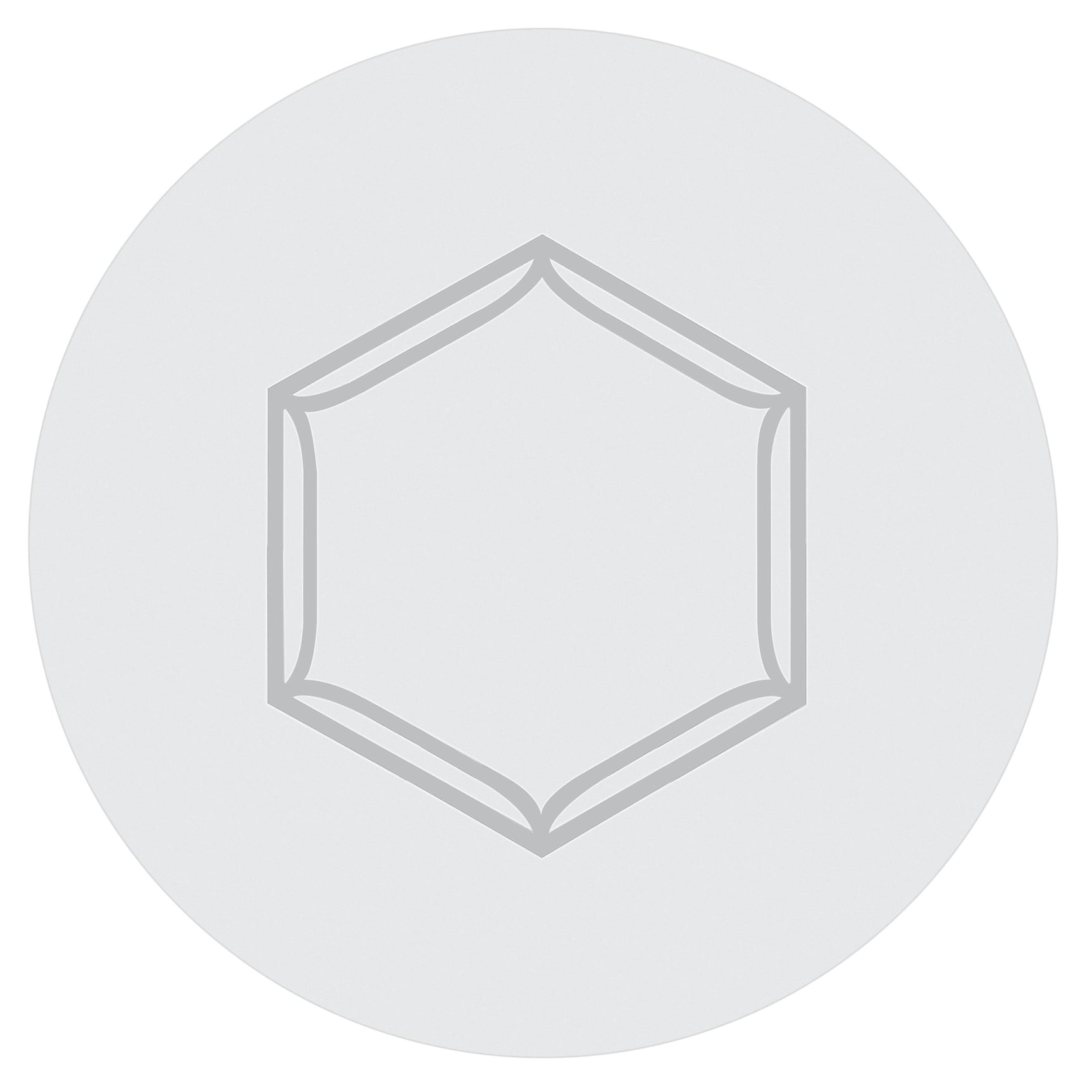 Argent Clear/Polished Stainless Round Steel Dining Table - Ornate Home