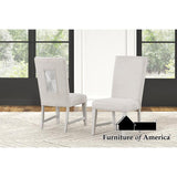 Argenthart Light Gray 7 Piece Dining Set - Ornate Home