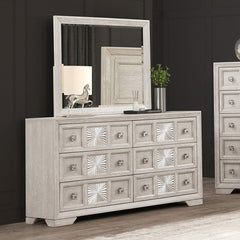 Argenthart Light Gray Queen 5 Piece Bedroom Set w/2 Nightstands - Ornate Home