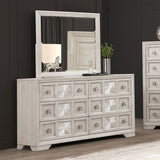 Argenthart Light Gray Queen 5 Piece Bedroom Set w/Chest - Ornate Home
