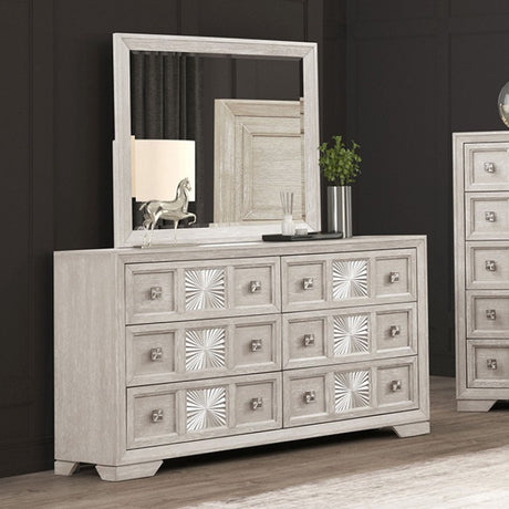 Argenthart Light Gray Queen 5 Piece Bedroom Set w/Chest - Ornate Home