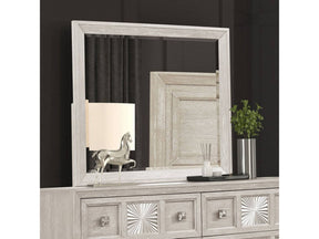 Argenthart Light Gray Queen 5 Piece Bedroom Set w/Chest - Ornate Home