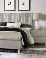 Argento Wave-Patterned Full Bed in Misty Grey - Ornate Home