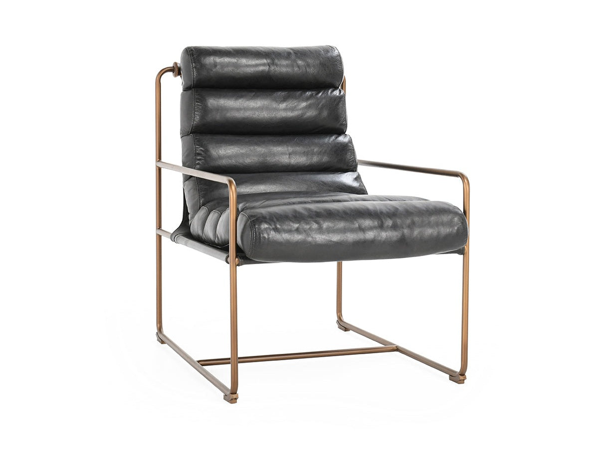 Argo Black Accent Chair - Ornate Home