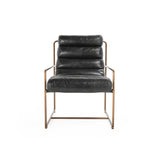 Argo Black Accent Chair - Ornate Home