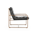 Argo Black Accent Chair - Ornate Home