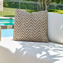 Argo Toffee Outdoor Pillow - Ornate Home
