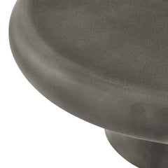Argos Gray Indoor - Outdoor Patio Concrete Round Coffee Table - Ornate Home