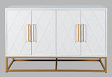 Argyle Glen White/Gold 50 Accent Cabinet - Ornate Home