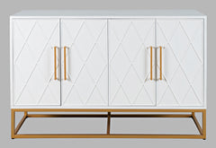 Argyle Glen White/Gold 50 Accent Cabinet - Ornate Home