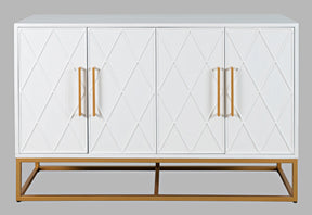 Argyle Glen White/Gold 50 Accent Cabinet - Ornate Home