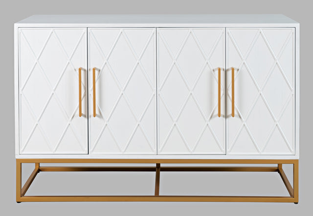 Argyle Glen White/Gold 50 Accent Cabinet - Ornate Home