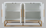 Argyle Glen White/Gold 50 Accent Cabinet - Ornate Home