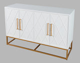 Argyle Glen White/Gold 50 Accent Cabinet - Ornate Home